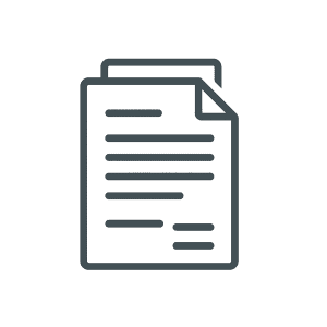 Symbol für Handwerksdokumente und Angebote auf der Handwerkssuche-Plattform. Icon eines Dokuments, symbolisiert Handwerksdokumente und Angebote.
